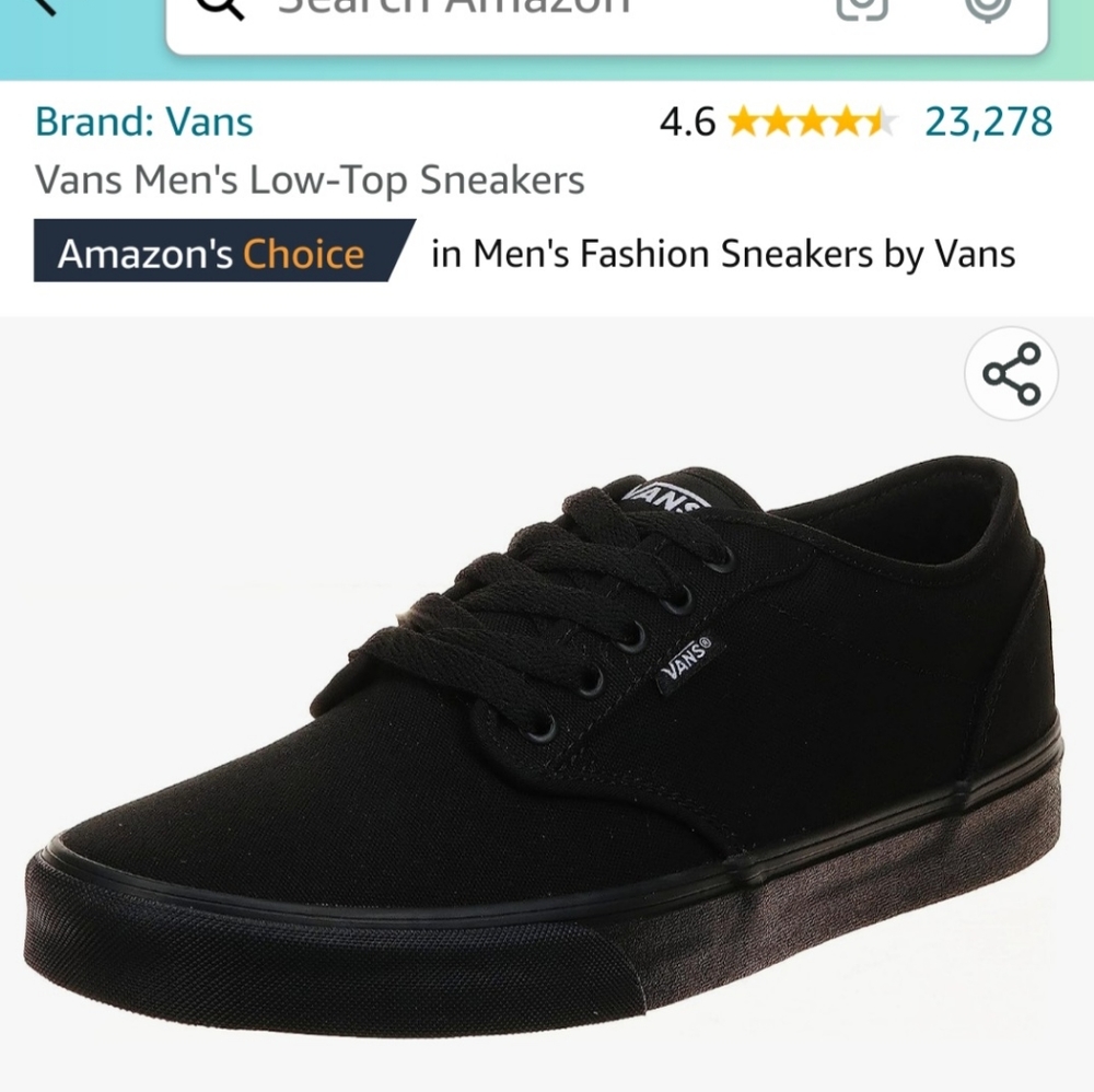 Black men's vans
